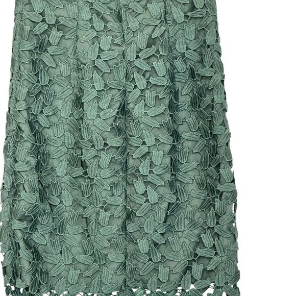 Bardot Green Gemma Lace Halter Cocktail Midi Dress | Size S - Picture 9 of 12